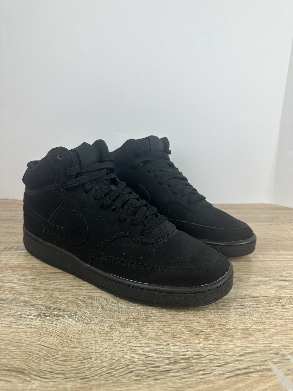 Nike Court Vision Mid Black Black CU6620-001 Men’s Size 8 EU 41 Shoes